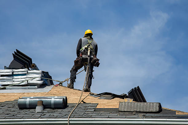 Professional Roofing technician working in Flinton, PA